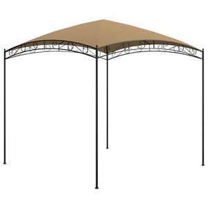vidaXL pavillon 3x3x2,65 m 180 g/m&sup2; gr&aring;brun