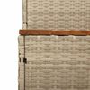 vidaXL spakant 100x50x50,5 cm polyrattan og massivt akacietr&aelig; beige