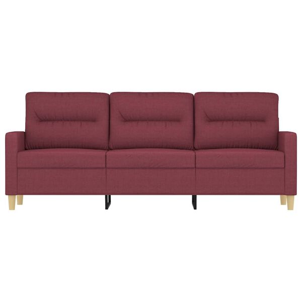 vidaXL 3-personers sofa 180 cm stof vinr&oslash;d