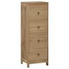 vidaXL kommode 30x30x90 cm massivt teaktr&aelig;