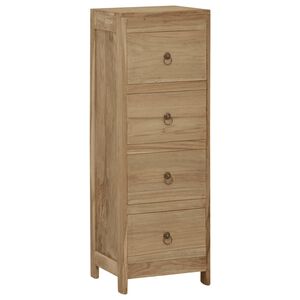 vidaXL kommode 30x30x90 cm massivt teaktr&aelig;