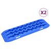 vidaXL frik&oslash;rselsplader 2 stk. 106x30,5x7 cm nylon bl&aring;