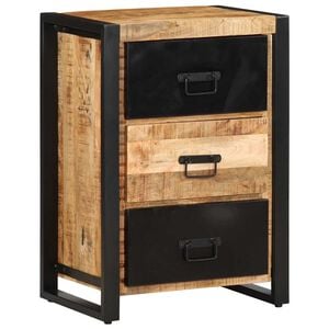 vidaXL skuffeskab 50x35x70 cm massivt ru mangotr&aelig;