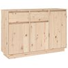 vidaXL sk&aelig;nk 110x34x75 cm massivt fyrretr&aelig;