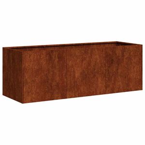vidaXL plantekasse rustfarvet 120x40x40 cm forvitringsst&aring;l