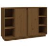 vidaXL sk&aelig;nk 120x35x80 cm massivt fyrretr&aelig; gyldenbrun