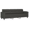 vidaXL 3-personers sofa 210 cm mikrofiberstof m&oslash;rkegr&aring;