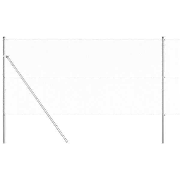 vidaXL Hegnsp&aelig;l S&oslash;lv 10 x 1,4 m (13 mm net) St&aring;l