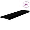 vidaXL trappem&aring;tter 4 stk. brunsort 100x25x2 cm massivt egetr&aelig;