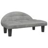 vidaXL hundeseng 70x52x30 cm velour lysegr&aring;