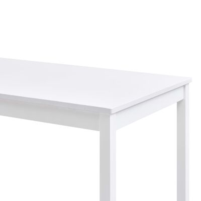 vidaXL spisebord 140x70x73 cm fyrretræ hvid