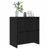 vidaXL Sideboard Sort eg 70 x 41 x 75 cm Konstrueret tr&aelig;