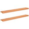 vidaXL Vindueskarme 2 stk. Lakeret 120 x 20 x 2 cm Solid b&oslash;g