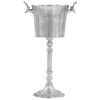 vidaXL champagnek&oslash;ler massiv aluminium 39 x 29 x 71 cm s&oslash;lvfarvet