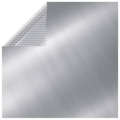 vidaXL rektangulært poolovertræk 1000x600 cm PE sølvfarvet