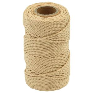 vidaXL Multifunktionelt universaltov 2 mm 25 m Naturfarvet PP