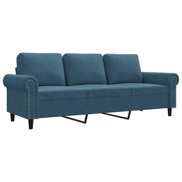vidaXL 3-personers sofa 180 cm velour bl&aring;