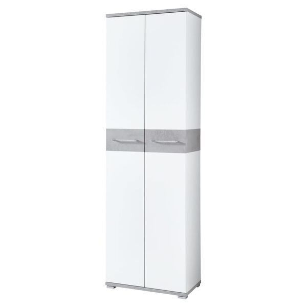 Germania kl&aelig;deskab GW-Topix hvid og betongr&aring;