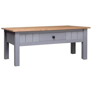 vidaXL sofabord 100x60x43,5 cm massivt fyrretr&aelig; Panama gr&aring;