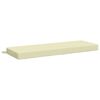 vidaXL B&aelig;nkpude SOEST 100% polyester Cremefarvet 120 x 40 x 8 cm