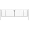 vidaXL havel&aring;ge galvaniseret st&aring;l 400x100 cm s&oslash;lv