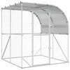 vidaXL Kyllingehus S&oslash;lv 200 x 200 x 215 cm Galvaniseret st&aring;l