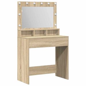vidaXL Kl&aelig;deskab Sonoma eg 75,5 x 41 x 135 cm Konstrueret tr&aelig;