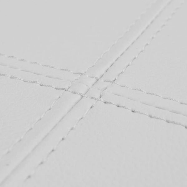 Bænk i kunstlæder høj kvalitet hvid