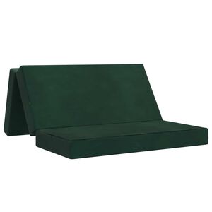 vidaXL Samlebar Sofa Seng 120 x 67 x 45 cm M&oslash;rkegr&oslash;n