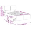 vidaXL Sengestel med skuffe Sort 120 x 200 cm Konstrueret tr&aelig;