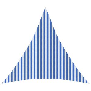 vidaXL Solsejl Bl&aring; og Hvid 3,6 x 3,6 x 3,6 m HDPE
