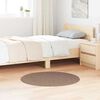 vidaXL Anti-slip Shaggy t&aelig;ppe Brun 90 x 90 cm PP
