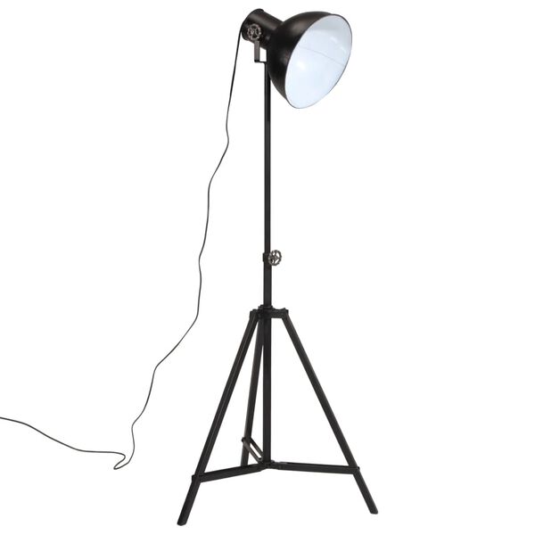 vidaXL gulvlampe 61x61x90/150 cm 25 W E27 sort