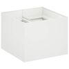 vidaXL Have Blomsterkrukke Hvid 80 x 80 x 60 cm Koldvalset st&aring;l