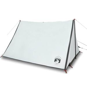 vidaXL 2-personers campingtelt vandt&aelig;t m&oslash;rkl&aelig;gningsstof hvid