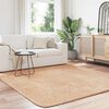 vidaXL shaggy gulvt&aelig;ppe NAVARRA 200x200 cm h&oslash;je luv polyester beige