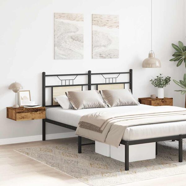 vidaXL sv&aelig;vende natborde 2 stk. 40x32x15 cm konstrueret tr&aelig; antikt tr&aelig;