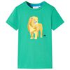 vidaXL T-shirt til b&oslash;rn str. 104 gr&oslash;n