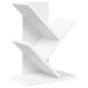 vidaXL Tr&aelig;bogreol 3-lags 30 x 18 x 40 cm Konstrueret tr&aelig; Hvid