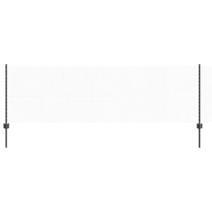 vidaXL Sekskantet hegn med stolpe 100 x 0,8 m PVC-belagt st&aring;l Gr&aring; Mesh
