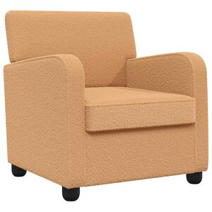 vidaXL L&aelig;nestol Beige Imiteret lammeuld