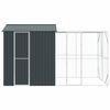 vidaXL Fuglebur Antracit 418 x 210 x 247 cm Galvaniseret st&aring;l