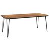 vidaXL havebord med hairpin-bordben 200x90x75 cm massivt akacietr&aelig;