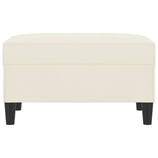 vidaXL fodskammel 70x55x41 cm velour cremefarvet