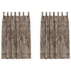 vidaXL Velour Gardiner 2 stk. Cappuccino 175 x 140 cm Fl&oslash;jl