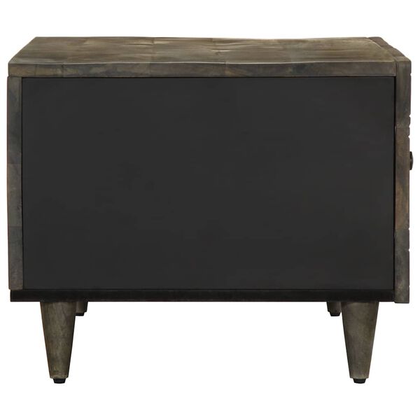 vidaXL sofabord 80x50x40 cm massivt mangotr&aelig; lysegr&aring;