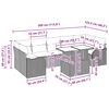 vidaXL Havesofa S&aelig;t med pude med opbevaring 8 pcs Beige Poly rattan