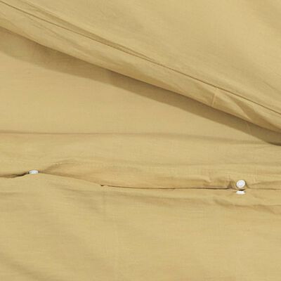 vidaXL sengetøj 220x240 cm bomuld gråbrun