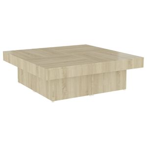 vidaXL sofabord 90x90x28 cm konstrueret tr&aelig; sonoma-eg