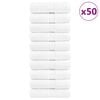 vidaXL Premium vaskeh&aring;ndkl&aelig;der SOLUND 50 stk. hvid 30x30 cm 600 gsm